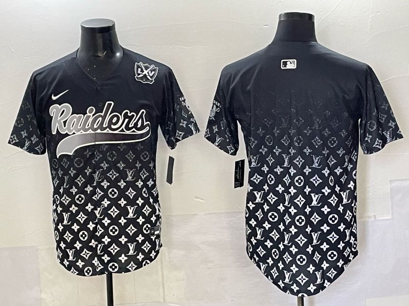 Men 2025 Oakland Raiders Blank Black Nike Limited NFL Jersey 03